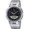 CASIO & VINTAGECasio AW - 80D - 1AVDF Men's Analog - Digital Watch, Black Dial, Stainless Steel BandWATCHESEcecile