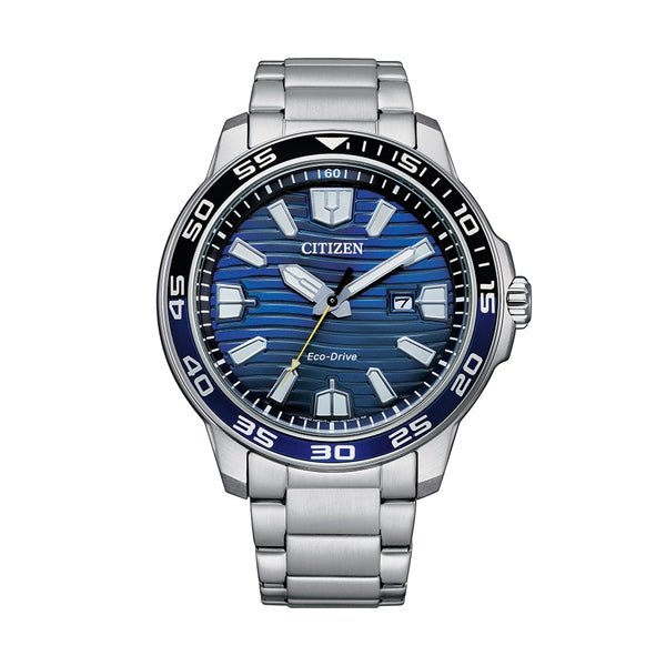 CITIZENCitizen Eco - Drive AW1525 - 81L Men's Watch - Blue Dial, Stainless Steel BraceletWATCHESEcecile