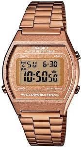CASIO & VINTAGECasio B640WC - 5AEF Unisex Digital Watch - Rose Gold Stainless Steel BandWATCHESEcecile