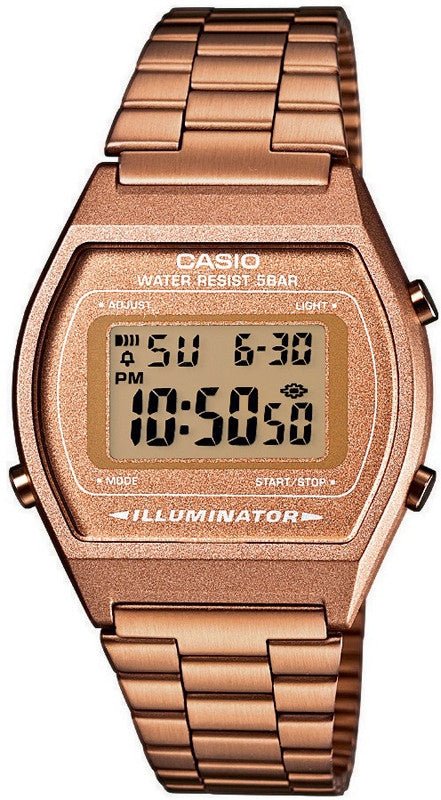 CASIO & VINTAGECasio B640WC - 5AEF Unisex Digital Watch - Rose Gold Stainless SteelWATCHESEcecile