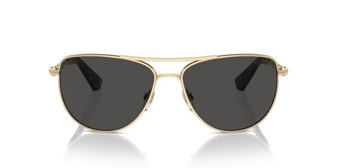 BURBERRYBurberry BE3149 110987 Unisex Sunglasses - Light Gold Frame, Dark Gray LensesEYEWEAREcecile