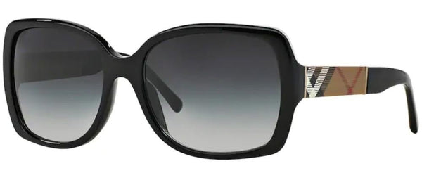 BURBERRYBurberry BE 4160 3433/8G Women's Sunglasses - Black Frame, Grey Gradient LensesEYEWEAREcecile