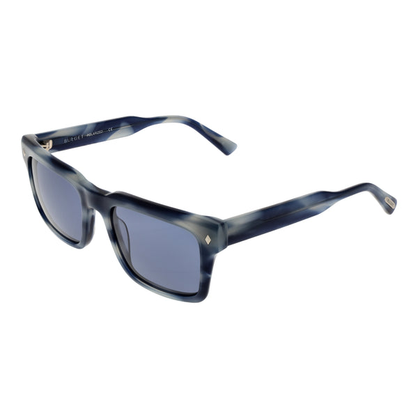 BULGETBulget BG9225M 55E01P Unisex Sunglasses - Blue and White Acetate Frame with Blue LensesEYEWEAREcecile