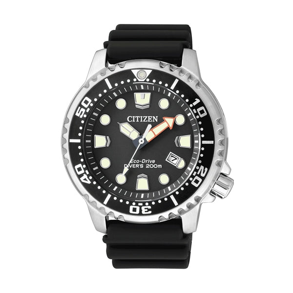CITIZENCitizen Promaster BN0150 - 10E Men's Eco - Drive Diver Watch – Black Dial, Black Rubber StrapWATCHESEcecile