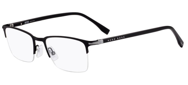 BOSSBOSS 1007/IT 003 Men's Eyeglasses - Matte Black Frame, Semi - Rimless DesignEYEWEAREcecile