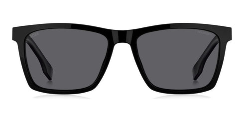 BOSSBOSS 1576/CS 807M9 Men's Eyeglasses with Clip - On - Black Frame, Grey Polarized LensesEYEWEAREcecile