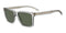 BOSSBOSS 1598/S KB7 - QT Men's Square Sunglasses - Transparent Grey Frame, Green LensesEYEWEAREcecile