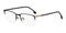 BOSSBOSS 1616/F I46 Men's Semi - Rimless Rectangular Eyeglasses - Matte Black Gold FrameEYEWEAREcecile