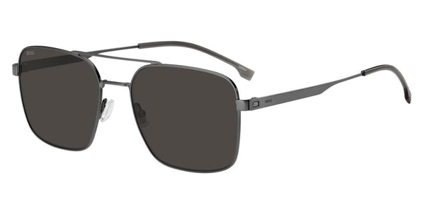 BOSSBOSS 1695/S KJ1 - IR Men's Aviator Sunglasses - Dark Ruthenium Frame, Grey LensesEYEWEAREcecile