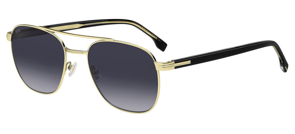 BOSSBOSS 1723/S RHL - 9O Men's Sunglasses - Gold and Black Frame, Dark Gray Shaded LensesEYEWEAREcecile