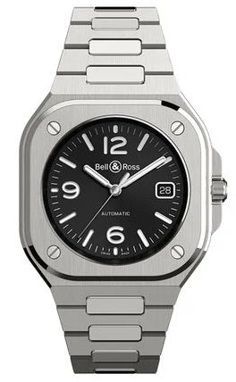BELL & ROSSBell & Ross BR 05 BR05A - BL - ST/SST – Black Dial, Stainless Steel BraceletWATCHESEcecile