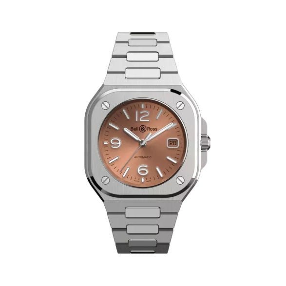 BELL & ROSSBell & Ross BR 05 Copper Brown Men's Automatic Watch BR05A - BR - ST/SST - Brown Dial, Stainless Steel BraceletWATCHESEcecile