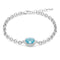 MILUNAMiluna BRD909 Women's Bracelet - 925 Silver with Oval Blue TopazJEWELRYEcecile