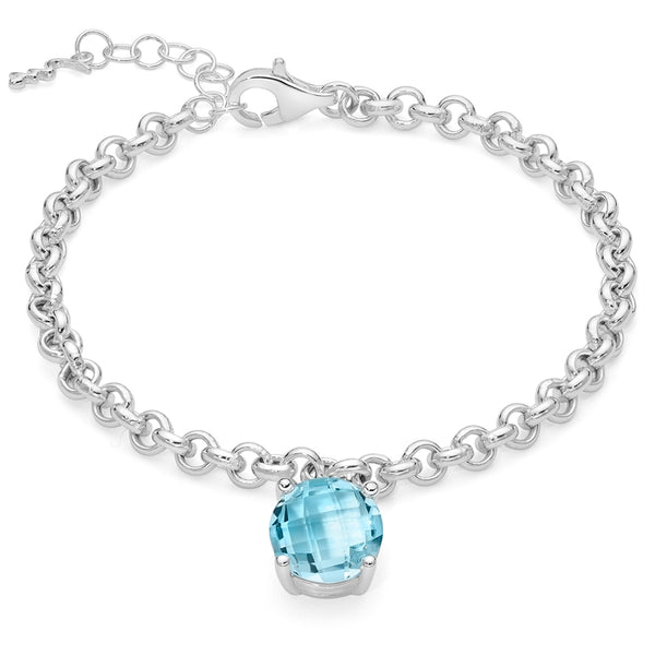 MILUNAMiluna BRD914 Bracelet - Sterling Silver with Blue Topaz GemstonesJEWELRYEcecile