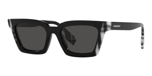 BURBERRYBurberry BE 4392U 4051 - 87 52 Women's Sunglasses - Black Frame, Dark Grey LensesEYEWEAREcecile