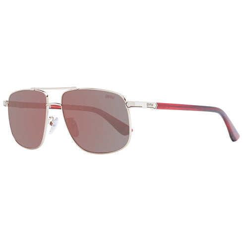 BMWBMW BW0031 5733L Men's Aviator Sunglasses - Rose Gold Frame, Brown Mirrored LensesEYEWEAREcecile