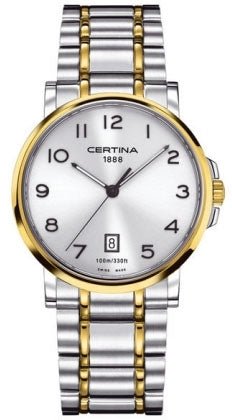 CERTINACertina DS Caimano C017.410.22.032.00 Men's Quartz Watch, Silver Dial, Two - Tone BraceletWATCHESEcecile