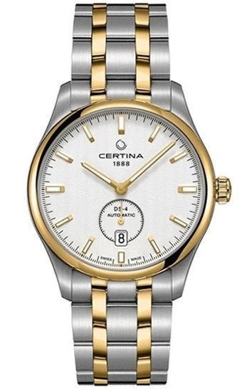 CERTINACertina DS - 4 Small Second Automatic C022.428.22.031.00 Men's Watch, Silver Dial, Two - Tone BraceletWATCHESEcecile