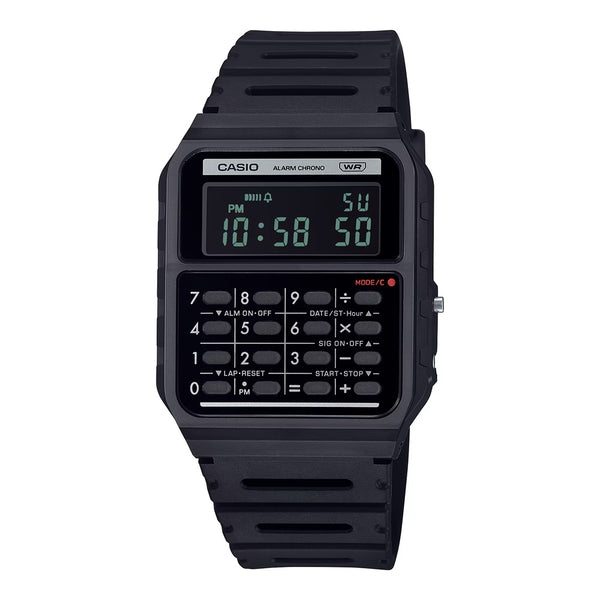 CASIO & VINTAGECasio CA - 53WB - 1BEF Unisex Calculator Watch - Black Resin StrapWATCHESEcecile