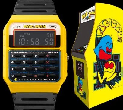 CASIO & VINTAGECasio Vintage CA - 53WPC - 1BER PAC - MAN Limited Edition Calculator Watch – Black Resin Strap, Yellow BezelWATCHESEcecile