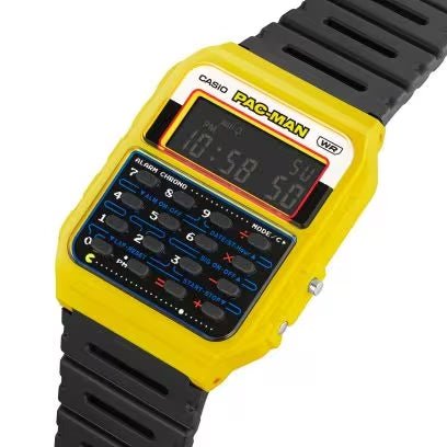 CASIO & VINTAGECasio Vintage CA - 53WPC - 1BER PAC - MAN Limited Edition Calculator Watch – Black Resin Strap, Yellow BezelWATCHESEcecile