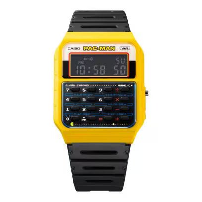 CASIO & VINTAGECasio Vintage CA - 53WPC - 1BER PAC - MAN Limited Edition Calculator Watch – Black Resin Strap, Yellow BezelWATCHESEcecile