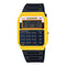 CASIO & VINTAGECasio Vintage CA - 53WPC - 1BER PAC - MAN Limited Edition Calculator Watch – Black Resin Strap, Yellow BezelWATCHESEcecile
