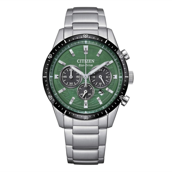 CITIZENCitizen CA4624 - 56X Eco - Drive Chronograph Watch - Green DialWATCHESEcecile