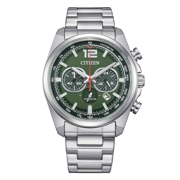 CITIZENCitizen CA4640 - 50X Eco - Drive Chronograph Watch - Green DialWATCHESEcecile