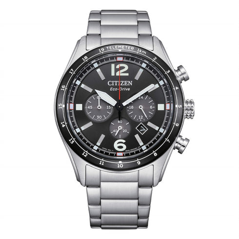CITIZENCitizen CA4654 - 55E Eco - Drive Aviator Chronograph Watch - Black DialWATCHESEcecile