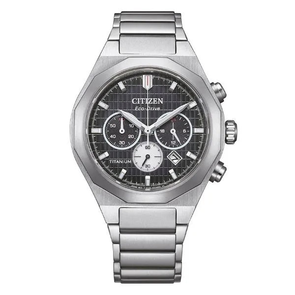 CITIZENCitizen CA4690 - 51E Men's Super Titanium Chronograph Watch – Black Dial, Sapphire CrystalWATCHESEcecile