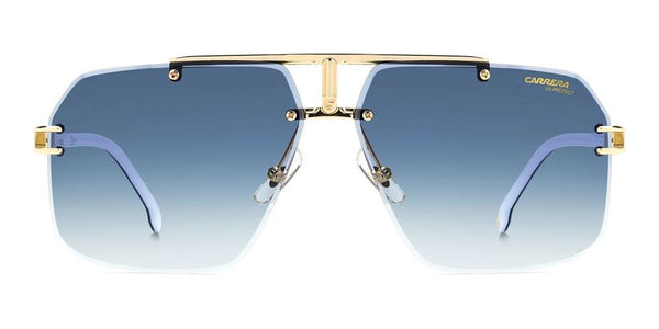 CARRERACarrera 1054/S Rimless XL Sunglasses – Gold Metal Double‑Bridge 63 mmEYEWEAREcecile