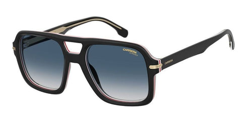 CARRERACarrera 317/S M4P - 08 Unisex Sunglasses - Black Stripe Frame, Dark Blue Gradient LensesEYEWEAREcecile