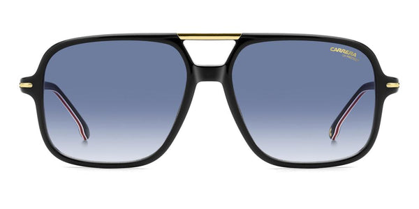 CARRERACarrera 350/S 2M2/08 Men's Sunglasses - Black & Gold Frame, Dark Blue Gradient LensesEYEWEAREcecile