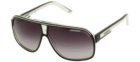 CARRERACarrera Grand Prix 2 T4M/9O Unisex Sunglasses - Black/White Frame, Grey Gradient LensesEYEWEAREcecile
