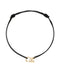 ALIITAAliita CBPUHR00KZYG09K Letra R Amethyst Bracelet – 9K Gold, Black CordBIJOUXEcecile