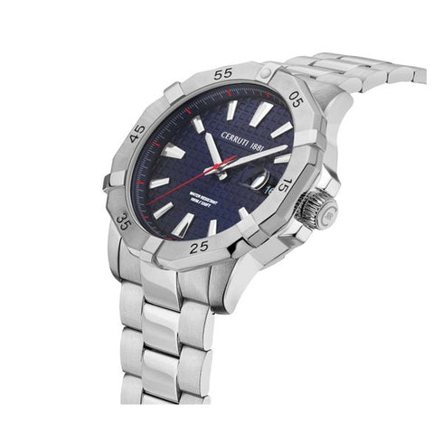 CERRUTI 1881Cerruti 1881 CIWGH2116702 Men's Quartz Watch - Silver Dial, Stainless Steel BraceletWATCHESEcecile