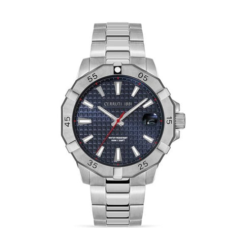 CERRUTI 1881Cerruti 1881 CIWGH2116702 Men's Quartz Watch - Silver Dial, Stainless Steel BraceletWATCHESEcecile