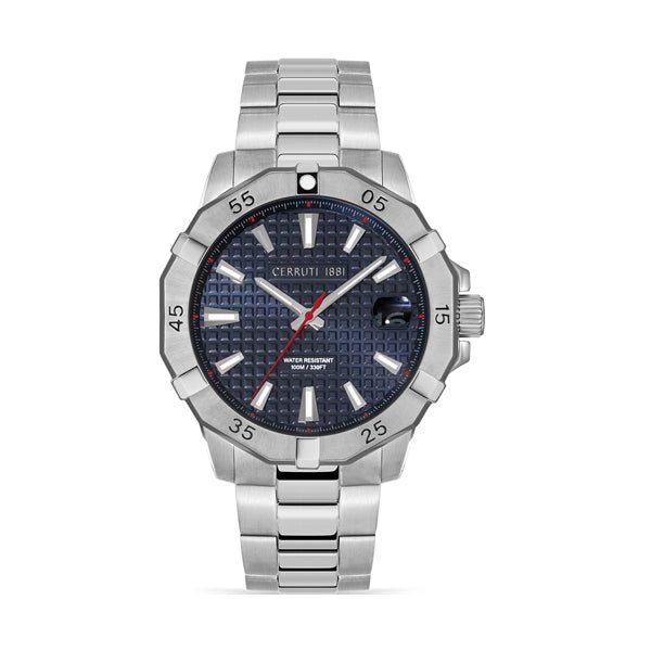 CERRUTI 1881Cerruti 1881 CIWGH2116702 Men's Quartz Watch - Silver Dial, Stainless Steel BraceletWATCHESEcecile