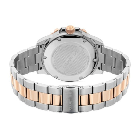CERRUTI 1881Cerruti 1881 Vallelaghi CIWGH2116704 Men's Quartz Watch - Two - Tone Stainless Steel, White DialWATCHESEcecile
