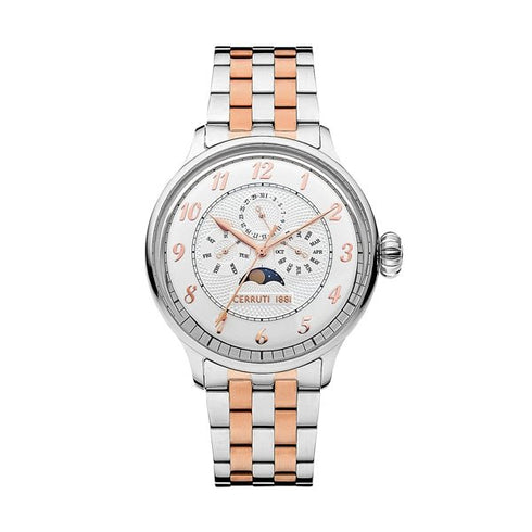 CERRUTI 1881Cerruti 1881 Dervio CIWGK2205702 Men's Quartz Watch - Two - Tone Stainless Steel, White DialWATCHESEcecile