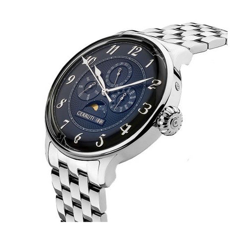 CERRUTI 1881Cerruti 1881 Dervio CIWGK2205704 Men's Quartz Watch - Blue Dial, Stainless Steel BraceletWATCHESEcecile