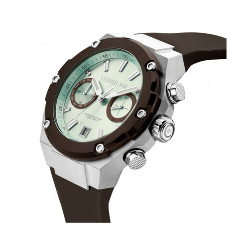 CERRUTI 1881Cerruti 1881 Lucardo CIWGO2206101 Men's Quartz Watch - Brown Dial, Rubber StrapWATCHESEcecile