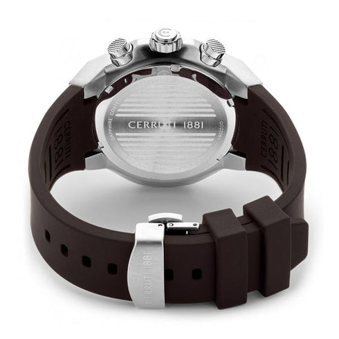 CERRUTI 1881Cerruti 1881 Lucardo CIWGO2206101 Men's Quartz Watch - Brown Dial, Rubber StrapWATCHESEcecile