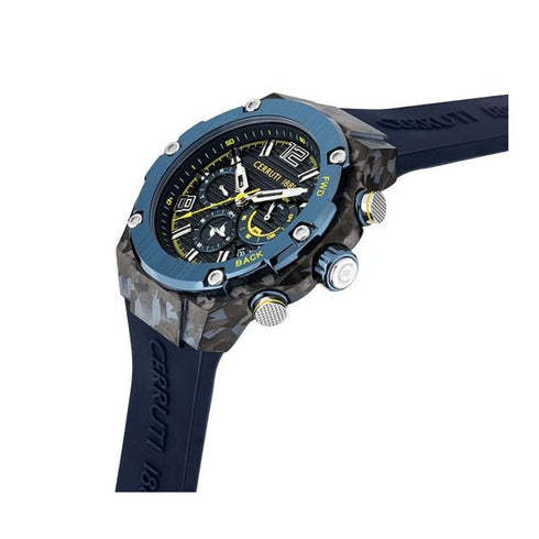 CERRUTI 1881Cerruti 1881 Lucardo CIWGQ2113802 Men's Quartz Watch - Blue Dial, Blue Rubber StrapWATCHESEcecile