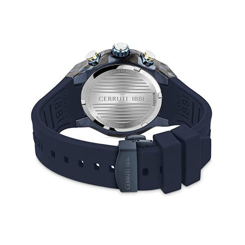 CERRUTI 1881Cerruti 1881 Lucardo CIWGQ2113802 Men's Quartz Watch - Blue Dial, Blue Rubber StrapWATCHESEcecile