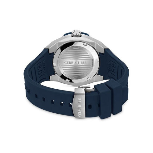 CERRUTI 1881Cerruti 1881 Ruscello CIWGQ2116906 Men's Quartz Watch - White Dial, Blue Rubber StrapWATCHESEcecile