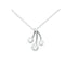 MILUNAMiluna CLD2391 Women's 18K White Gold Trilogy Diamond NecklaceJEWELRYEcecile