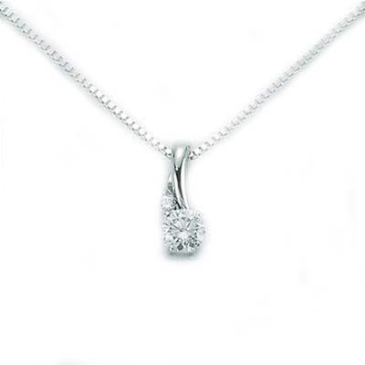 MILUNAMiluna CLD3030_003X Women's Diamond Pendant Necklace in 18K White GoldJEWELRYEcecile