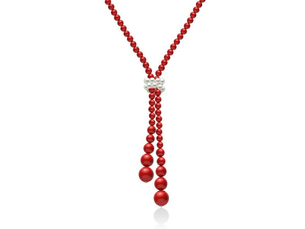 MILUNAMiluna CLD3658 Women's Necklace with Red Coral and Freshwater PearlsJEWELRYEcecile